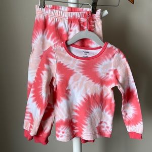 Pekkle 2 Piece Tie Dye Pajamas Size 2/3